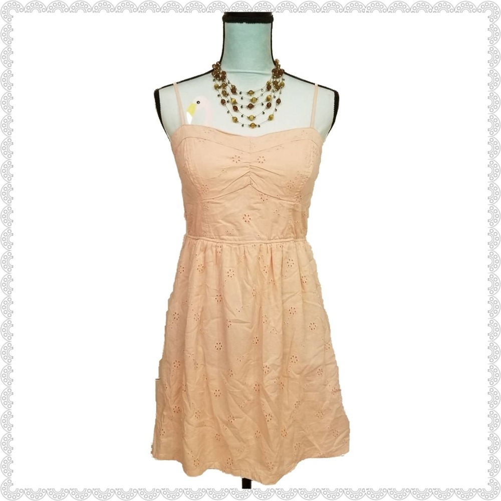 Speechless Spaghetti Sweetheart Eyelet Dress Large